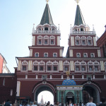The rebuilt Resurrection Gate into Red Square. St. Basil's can just be seen through the entrance