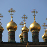 A cluster of Domes above the Terem Palace, Moscow Kremlin